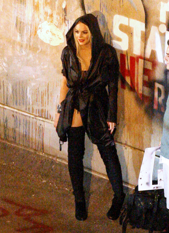 Lindsay Lohan apparaît dans le dernier clip du groupe Miggs' : le clip fut tourné à Los Angeles, jeudi 14 juillet 2011.
