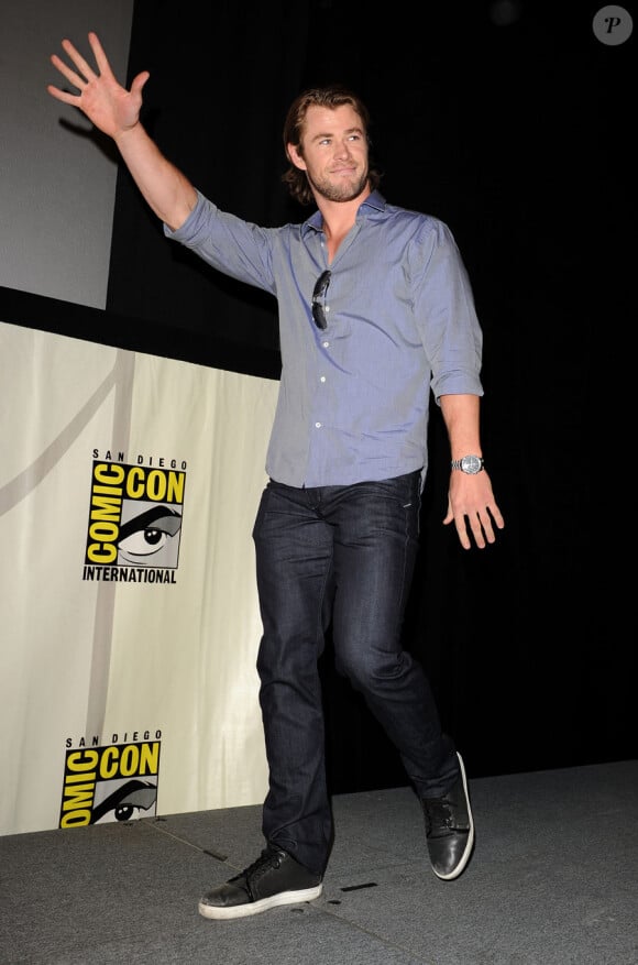 Chris Hemsworth lors du Comic-Con le 23 juillet 2011 à San Diego aux Etats-Unis