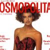 A tout juste 20 ans, Linda Evangelista pose pour la couverture de l'édition allemande du Cosmopolitan, en août 1985.