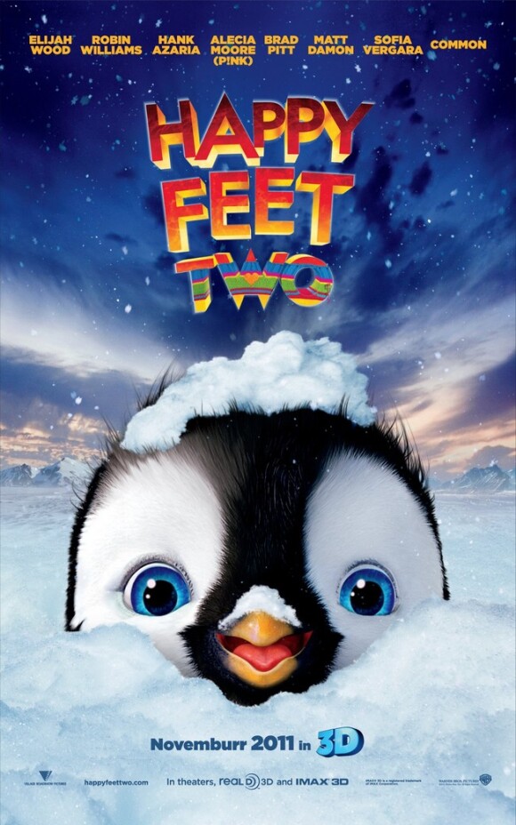 La seconde affiche du film Happy Feet 2