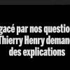 Thierry Henry n'a pas franchement apprécié sa rencontre avec des journalistes français du 10 Sport, en juillet 2011 à New York, en marge du match des All-Stars de la MLS contre Manchester United...