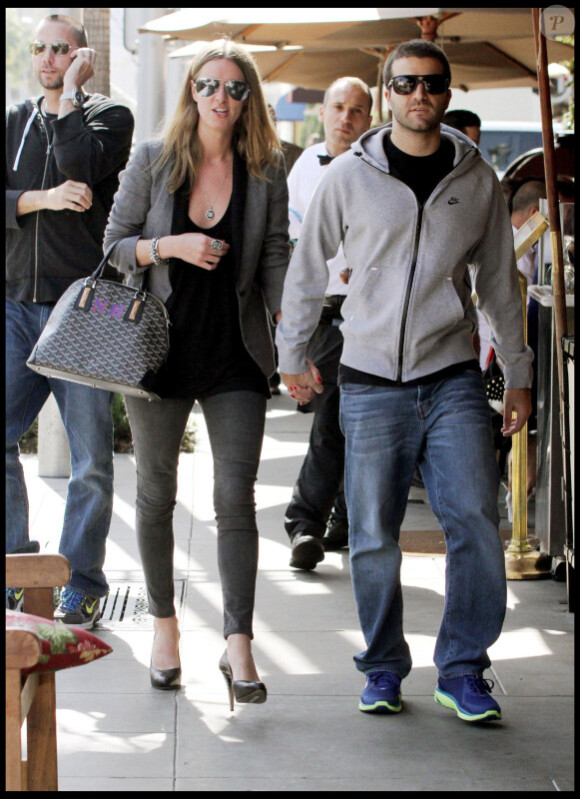 Nicky Hilton avec son ex-fiancé David Katzenberg, à Los Angeles en mars 2011.