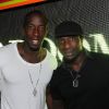 Souleymane Diawara et Mamadou Niang au VIP Room de Saint-Tropez, le 30 juillet 2011.
