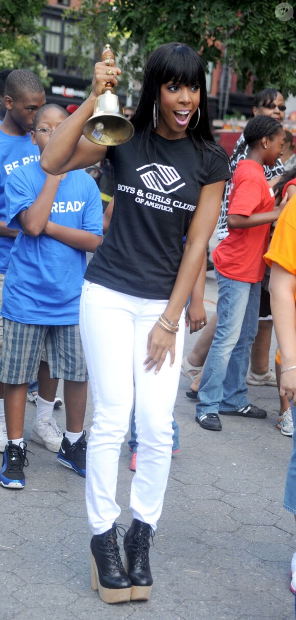 Kelly Rowland à New York le 4 août 2011