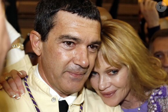 Antonio Banderas et Melanie Griffith à Malaga en avril en 2009