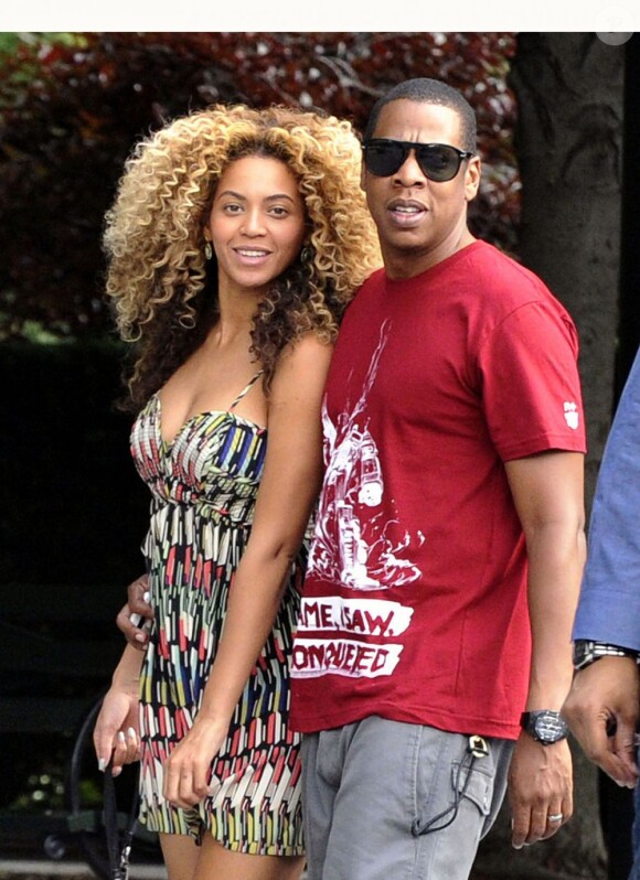 Beyoncé et son mari Jay-Z en juillet 2011 à New York