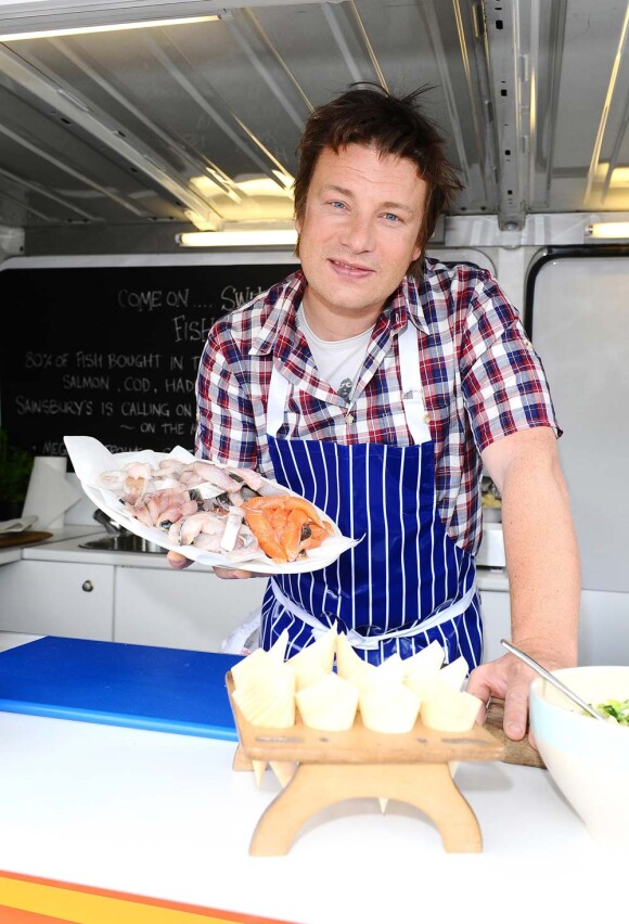 Jamie Oliver à Richmond au Royaume-Uni, le 16 juin 2011.