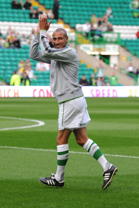 Henrik Larsson s'est fait plaisir le 9 août 2011 au Celtic Park, pour défier les légendes de Manchester United dans un match caritatif.