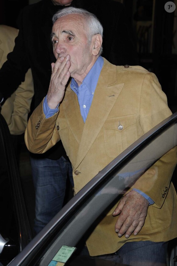Charles Aznavour à Paris, le 31 mai 2011.