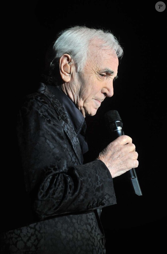 Charles Aznavour en concert à Anvers, le 26 mars 2011.