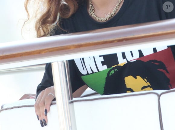 Rihanna en vacances à Saint-Tropez le 22 août 2011