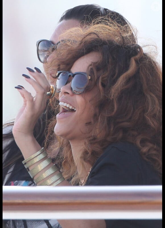 Rihanna en vacances à Saint-Tropez le 22 août 2011