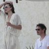 Milla Jovovich et son époux Paul W.S Anderson en vacances au Mexique. Le 24 août 2011