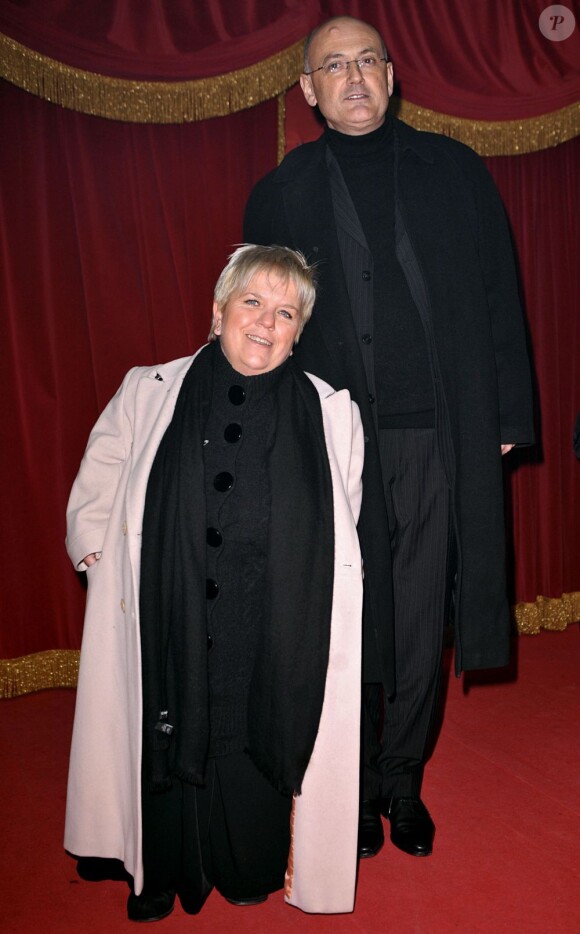 Mimie Mathy et son mari en janvier 2009.