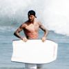 David Beckham et sa musculature de rève sur les plages de Malibu durant une sortie plage avec ses enfants au mois d'août