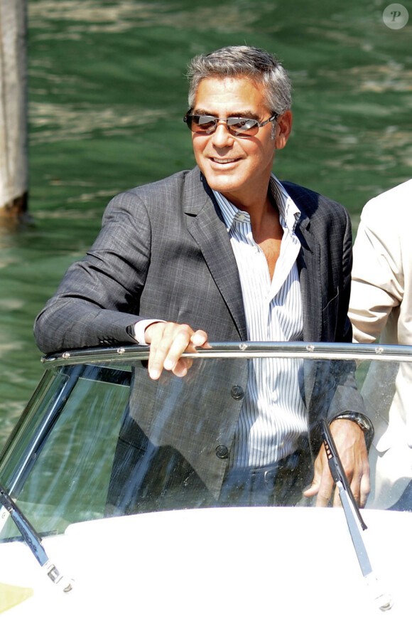 George Clooney lors du festival de Venise le 31 août 2011, pour le photocall des Marches du pouvoir