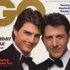 Tom Cruise et Dustin Hoffman posent ensemble pour GQ. Décembre 1988.
