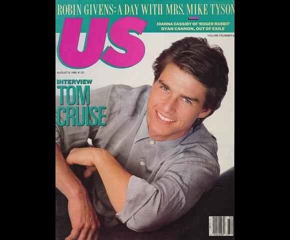 Le jeune Tom Cruise, en couverture de US Weekly. 8 août 1988.