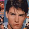 Cheveux bruns foncés et yeux clairs, Tom Cruise fait fantasmer les jeunes filles du monde entier. Couverture de Bravo, 16 décembre 1987.