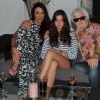 Marc Cerrone, sa femme Jill et leur fille Maora dans leur maison de Saint-Tropez, le 15 août 2011