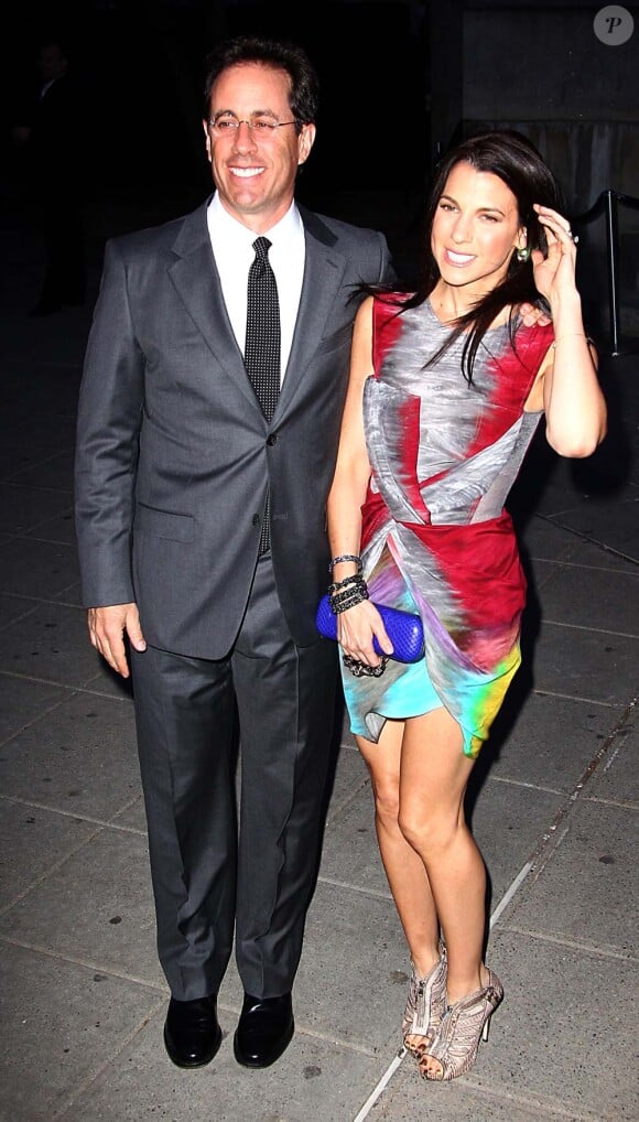 Jerry Seinfeld et sa femme Jessica, à New York, le 20 avril 2010.