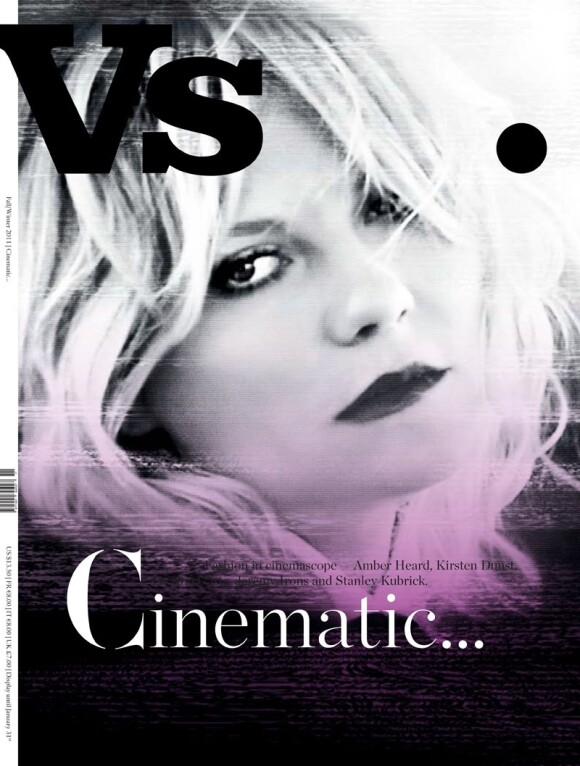 Kirsten Dunst en couverture du magazine de mode américain bi-annuel Vs pour le numéro d'automne-hiver 2011.