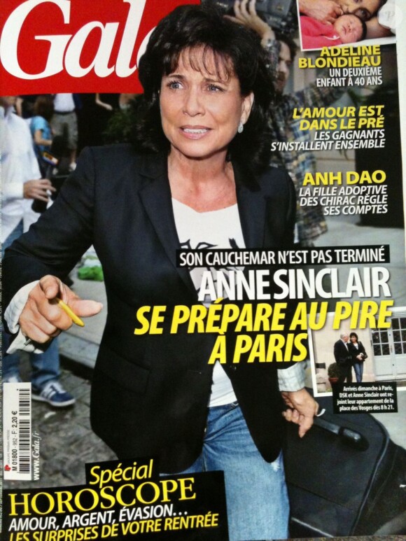 Le magazine Gala en kiosques mercredi 7 septembre 2011.