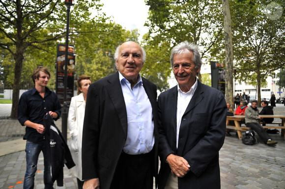 Michel Piccoli et Costa-Gavras lors de l'avant-première du film Habemus Papam à Paris le 6 septembre 2011