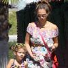 Jessica Alba et sa fille aînée Honor ont fait du shopping à Los Angeles le 7 septembre 2011