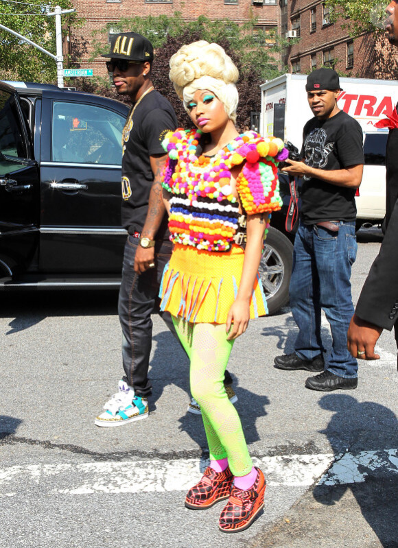 Nicki Minaj au défilé de la collection printemps-été 2012 de Carlina Herrera à New York le 12 septembre 2011