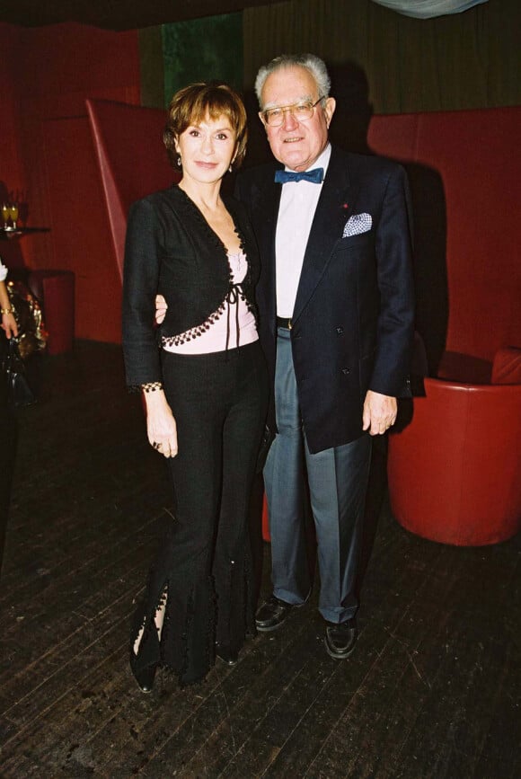 Georges Fillioud et Danièle Evenou en décembre 2001