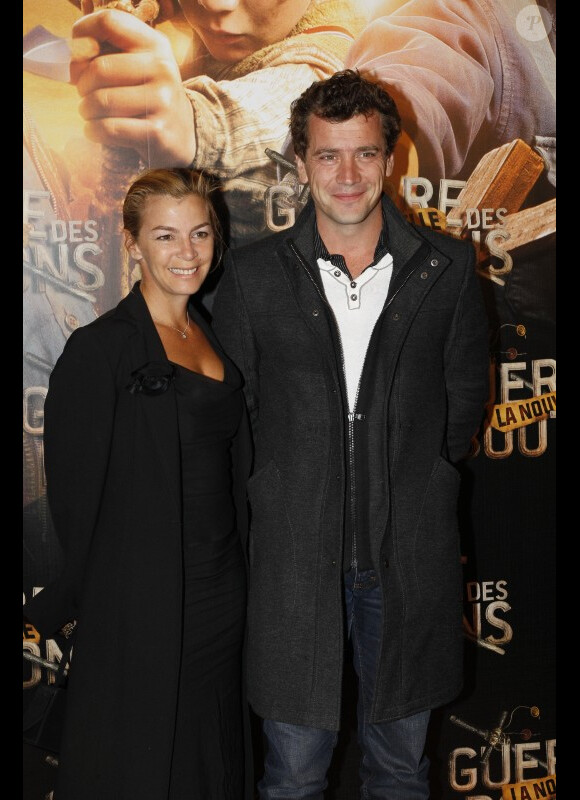 Alexandra Gonin et Grégori Baquet lors de l'avant-première de La Nouvelle Guerre des boutons le 18 septembre 2011 à Paris