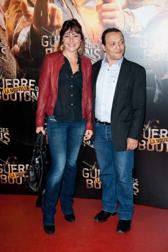 Shirley Bousquet et Arsène Moca lors de l'avant-première du film La Nouvelle Guerre des boutons à Paris le 18 septembre 2011
