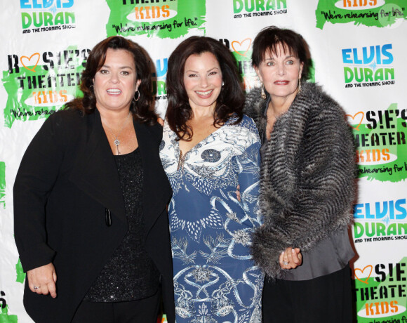 Fran Drescher, Rosie O'Donnell et Linda Dano lors de la soirée organisée par Rosie O'Donnell en faveur de son association Theatre for Kids, à New York le 19 septembre 2011