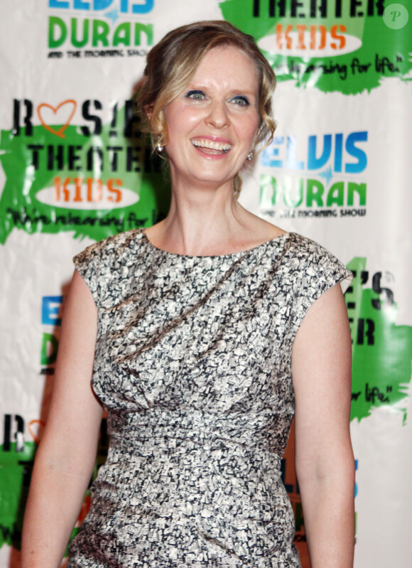 Cynthia Nixon lors de la soirée organisée par Rosie O'Donnell en faveur de son association Theatre for Kids, à New York le 19 septembre 2011