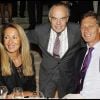 Nicole Coullier, Frédéric Mitterrand et Nicolas de Tavernost lors du dîner organisé au Musée Rodin à l'occasion de la journée de l'Azerbaïdjan. Paris, le 15 septembre 2011.