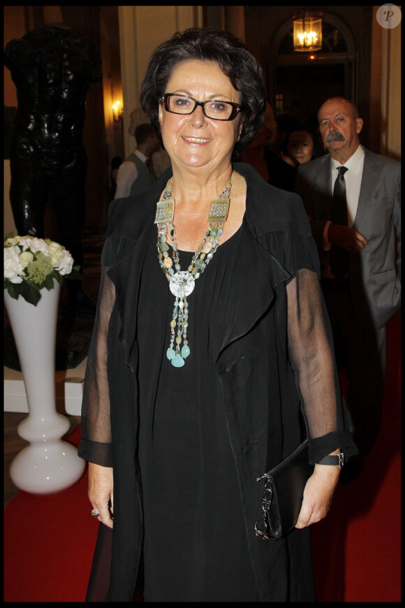 Christine Boutin lors du dîner organisé au Musée Rodin à l'occasion de la journée de l'Azerbaïdjan. Paris, le 15 septembre 2011.