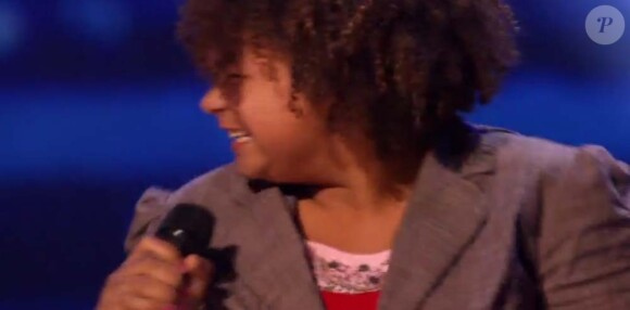 Rachel Crow, 13 ans, passe l'audition de l'émission X Factor dont le premier épisode a été diffusé sur la FOX, le 21 septembre 2011.