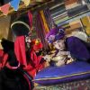 Alex Goude avec Jafar pour Disneyland Paris.