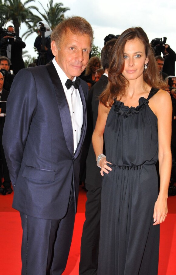 Patrick Poivre d'Arvor et Agathe Borne en mai 2008 à Cannes.