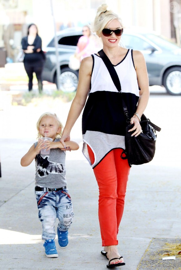 Gwen Stefani et son petit Zuma, toujours aussi looké 