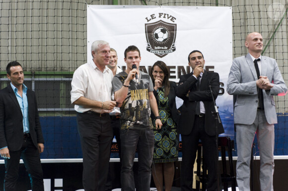 Luis Fernandez et Kevin Gameiro le 26 septembre pour l'inauguration du Five de Bezons