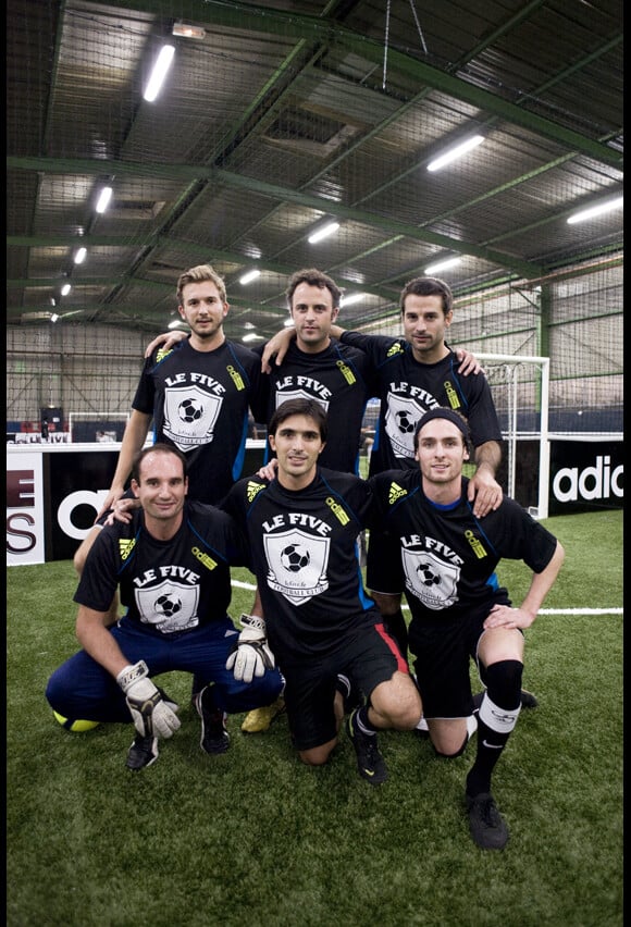 Romain Del Bello et son équipe le 26 septembre pour l'inauguration du Five de Bezons