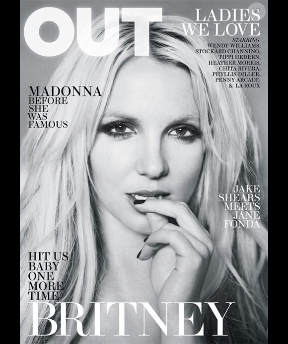 Britney Spears en couverture du magazine OUT d'avril 2011.