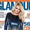 C'est une Britney Spears très Glamour dans sa robe Matthew Williamson qui pose en Une du magazine. October 2011.