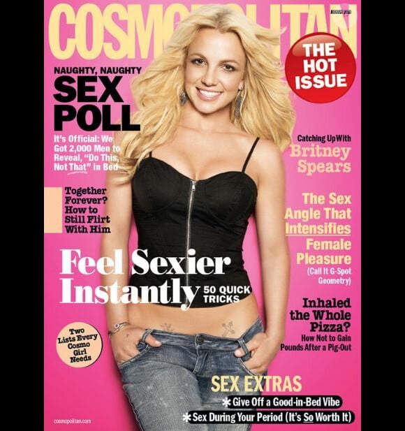 De retour dans la lumière après des années de troubles, Britney Spears se confie sur son renouveau au Cosmopolitan. Août 2010.