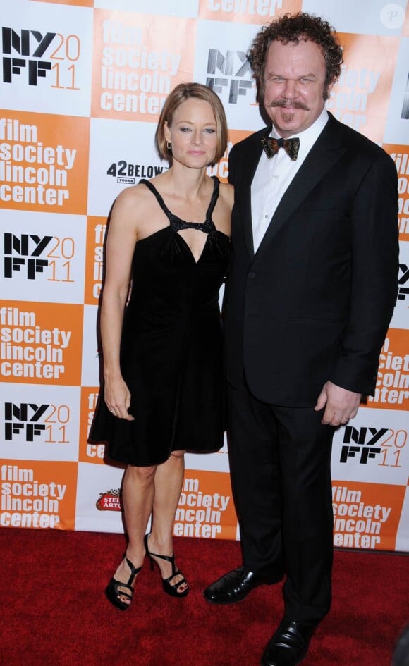 Jodie Foster et John C. Reilly lors du coup d'envoi du Festival du Film de New York, le 30 septembre 2011.