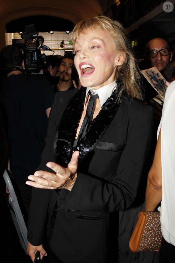 lors du défilé Jean-Paul Gaultier, dans le cadre de la Fashion Week parisienne. Samedi 1er octobre 2011