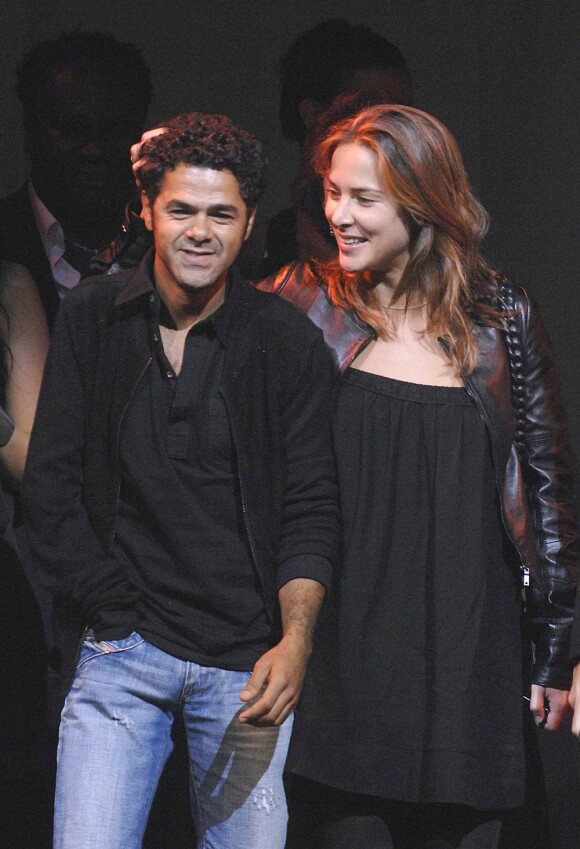 Jamel Debbouze et Melissa Theuriau engagés lors du gala Faire Face, en octobre 2007.