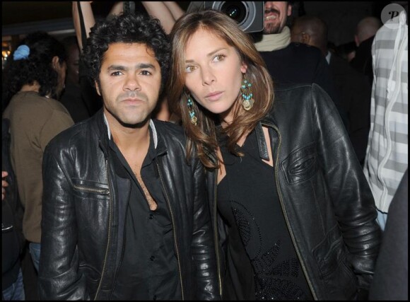 Jamel Debbouze et Melissa Theuriau, terriblement complices en avril 2008 à l'inauguration du Jamel Comedy Club 